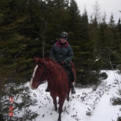 Checking out the trails.