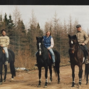 After a great trail ride.